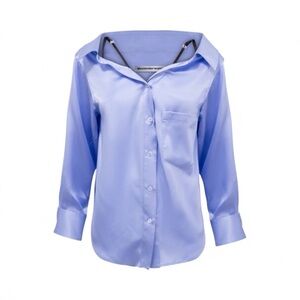 Alexander Wang off-shoulder satin shirt